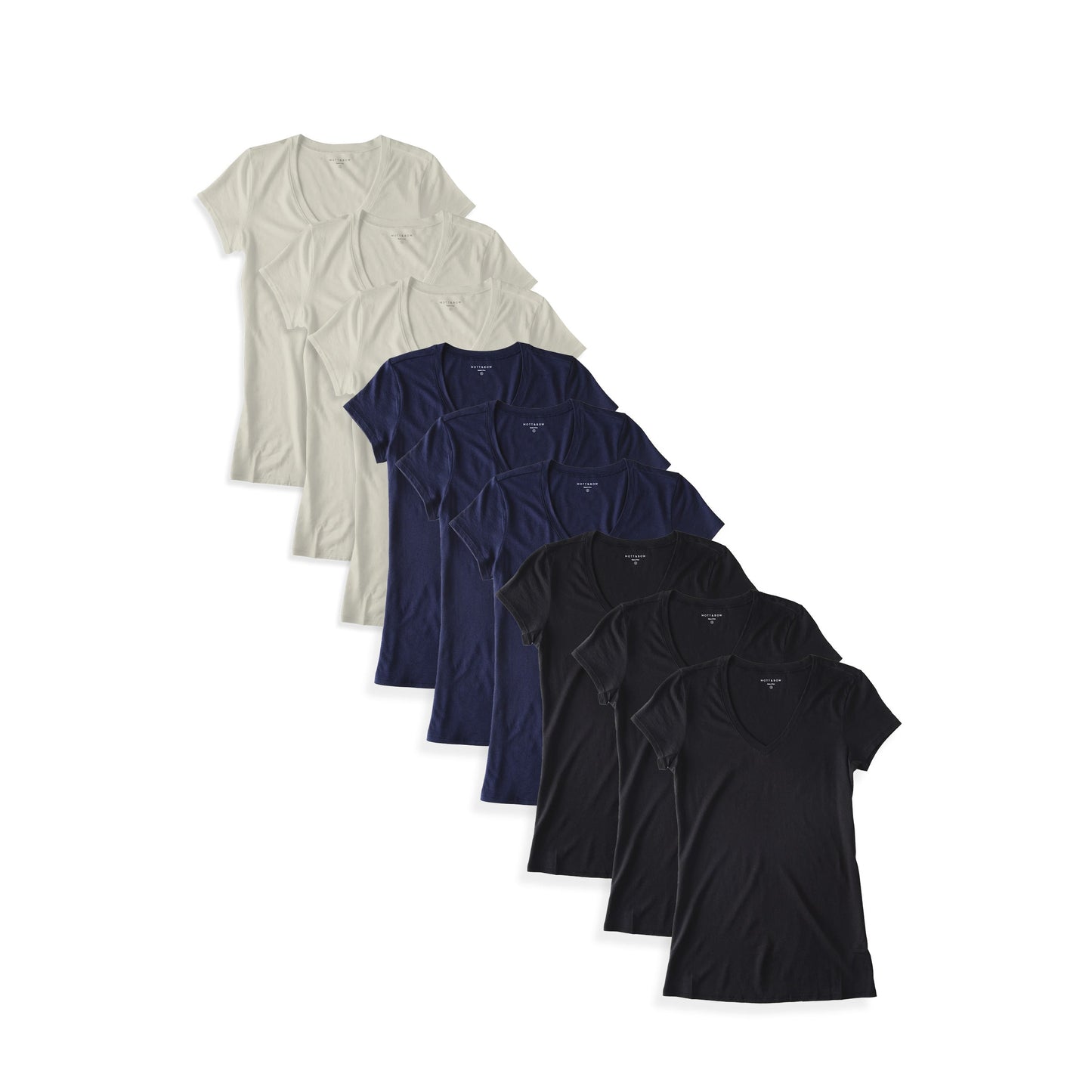 Fitted V-Neck Marcy 9-Pack