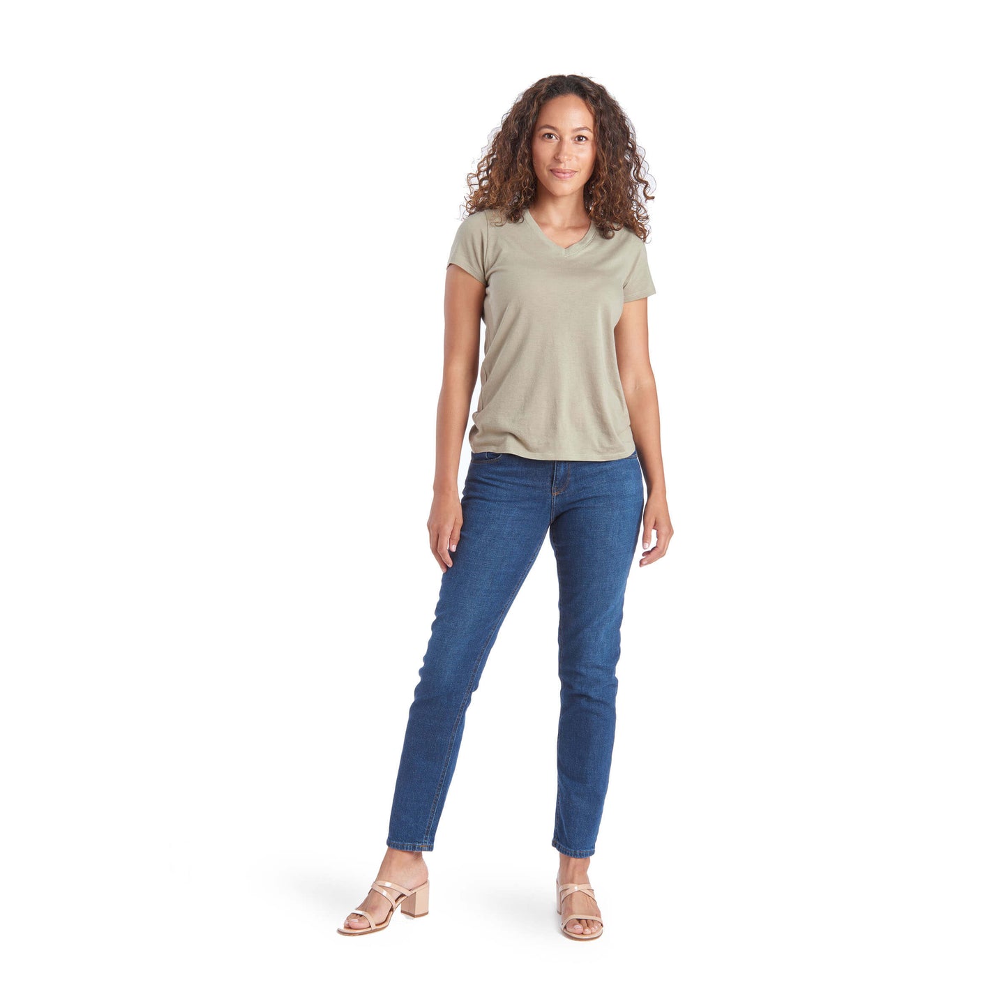 Fitted V-Neck Marcy Tee