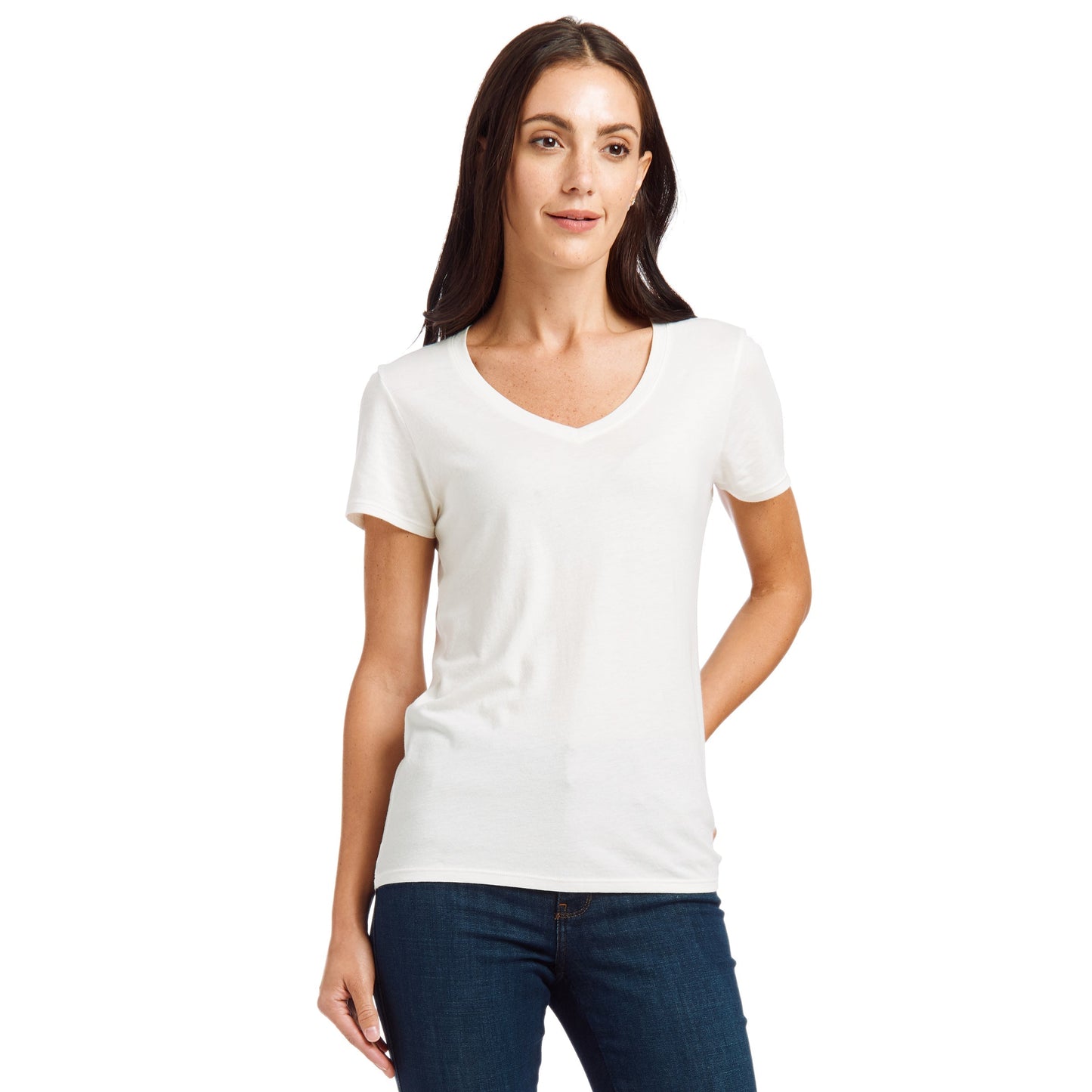 Fitted V-Neck Marcy Tee