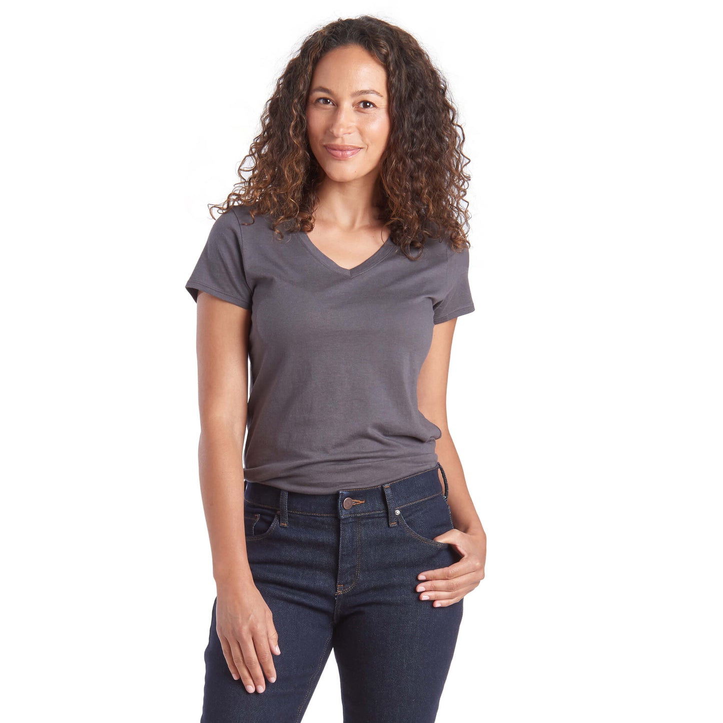 Fitted V-Neck Marcy Tee