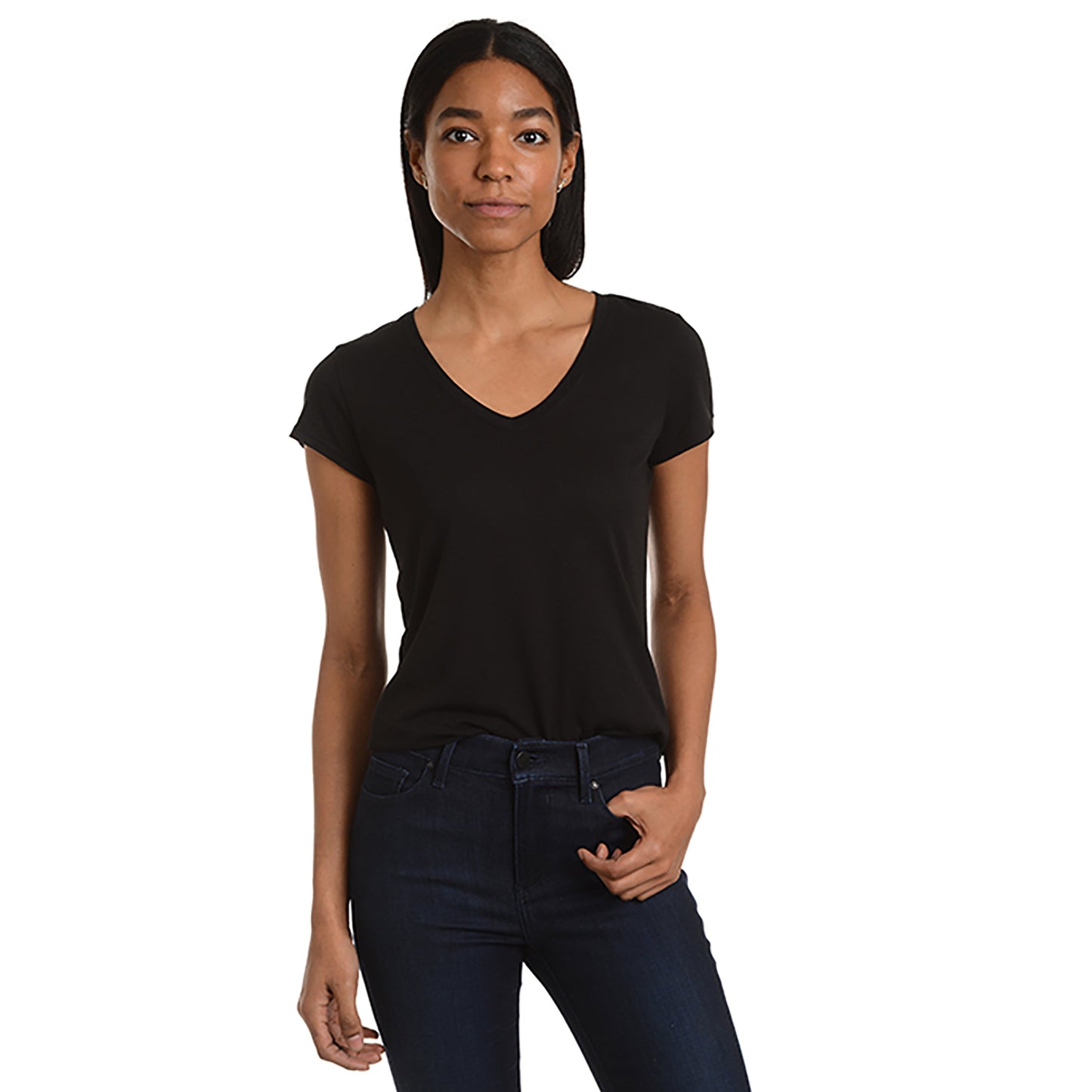 Fitted V-Neck Marcy Tee