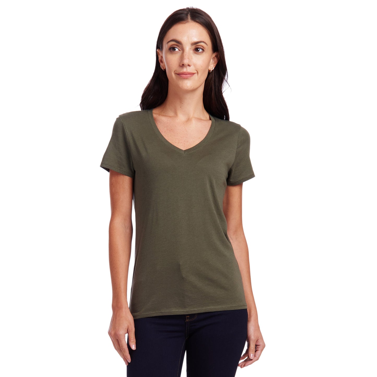 Fitted V-Neck Marcy Tee