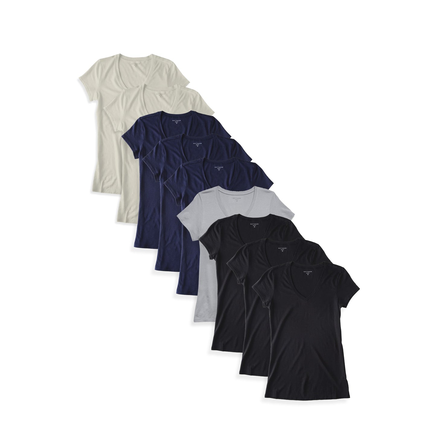 Fitted V-Neck Marcy 9-Pack