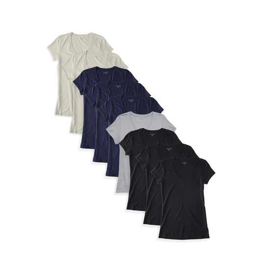 Fitted V-Neck Marcy 9-Pack