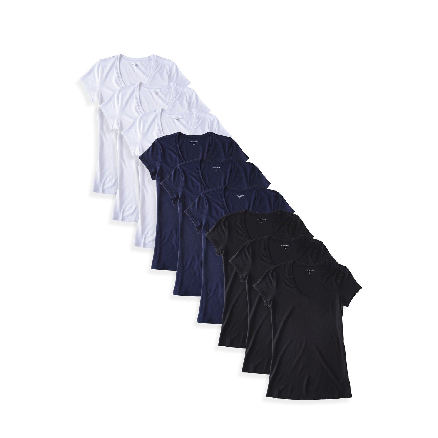 Fitted V-Neck Marcy 9-Pack