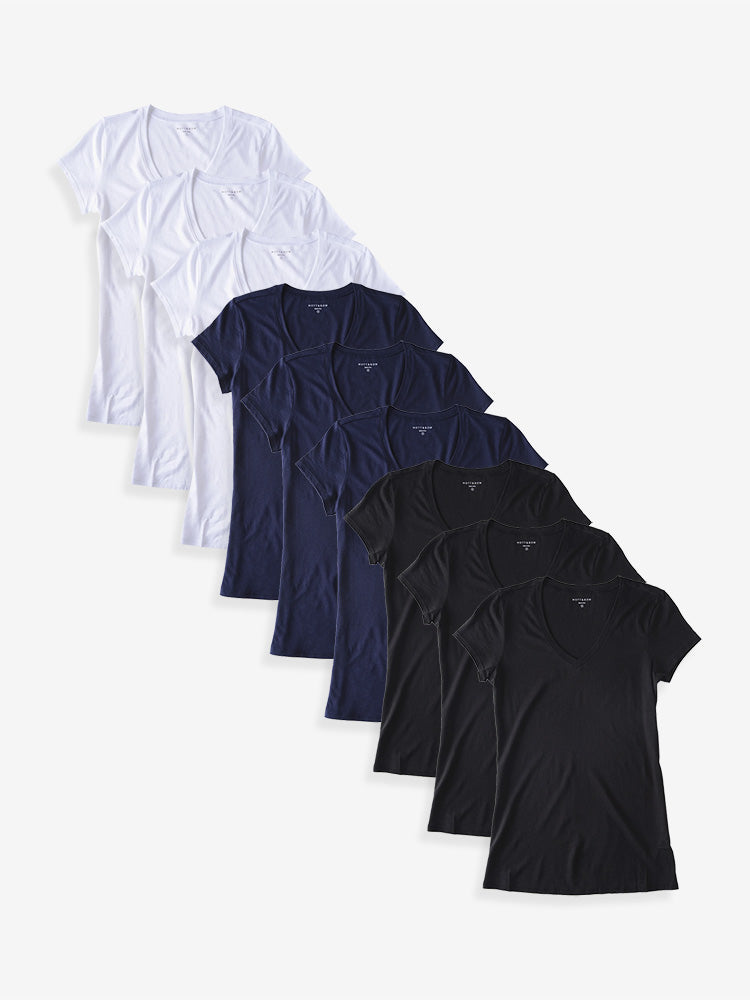 Fitted V-Neck Marcy 9-Pack