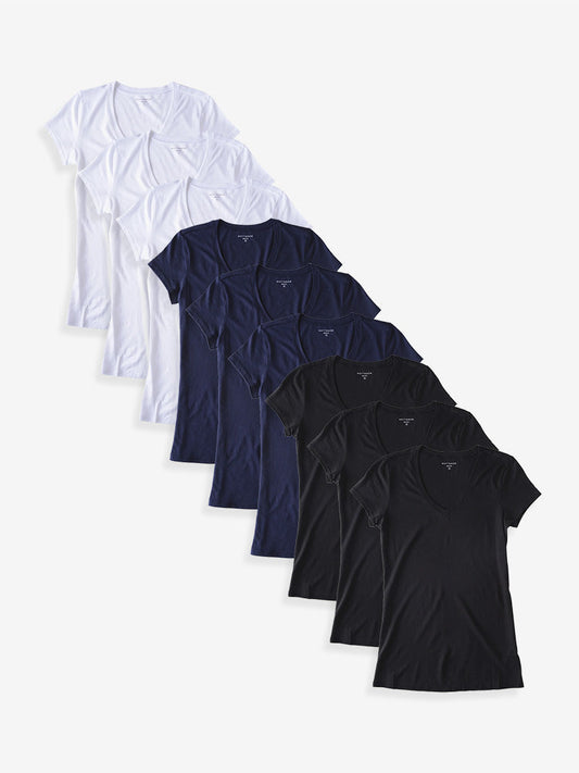 Fitted V-Neck Marcy 9-Pack