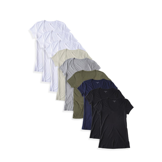 Fitted V-Neck Marcy 9-Pack