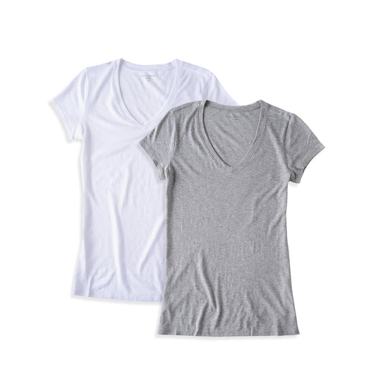 Fitted V-Neck Marcy 2-Pack