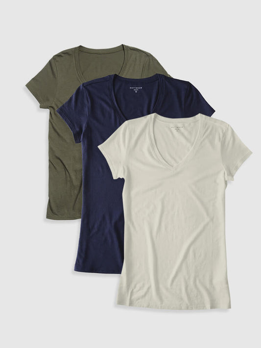 Fitted V-Neck Marcy 3-Pack