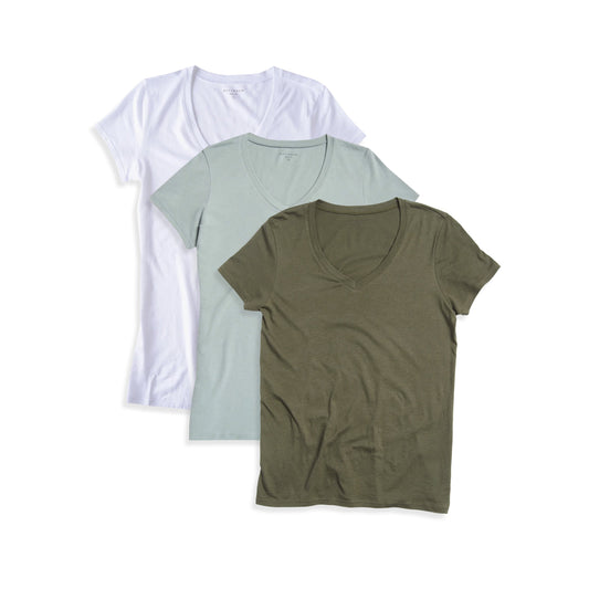 Fitted V-Neck Marcy 3-Pack