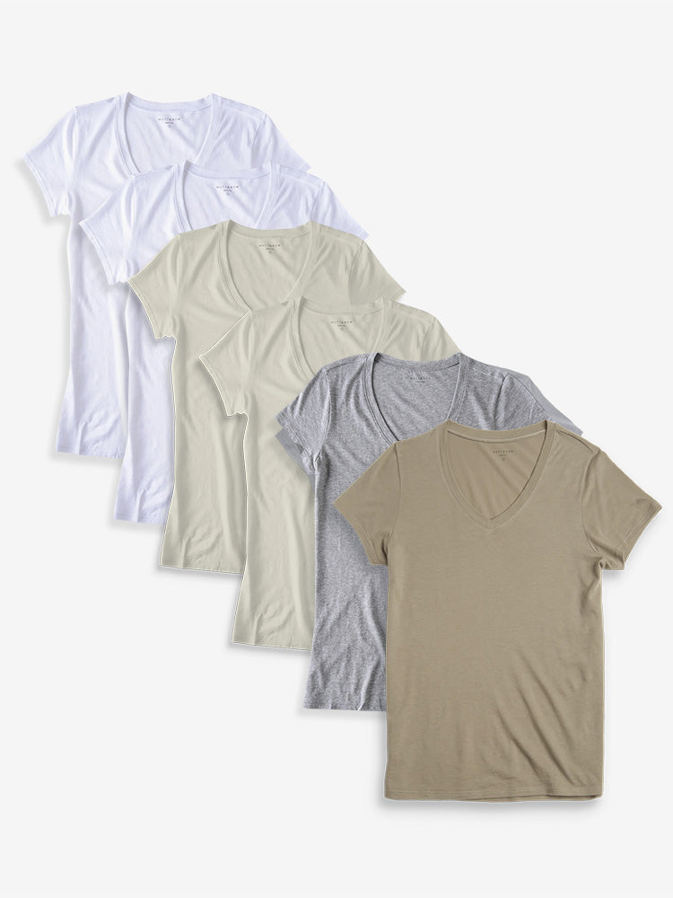 Fitted V-Neck Marcy 6-Pack