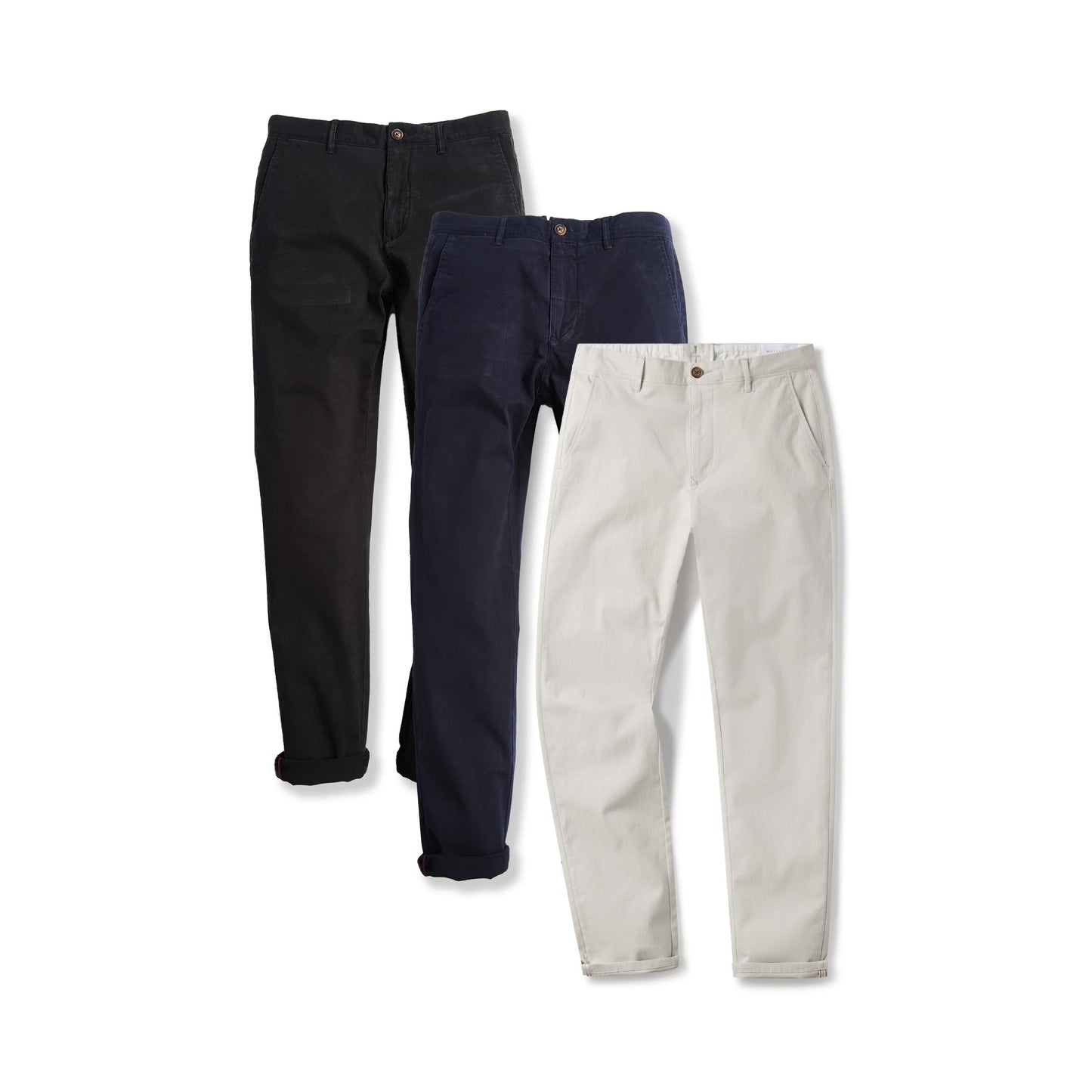 The Twill Chino Charles 3-Pack