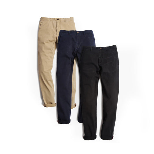 The Twill Chino Charles 3-Pack