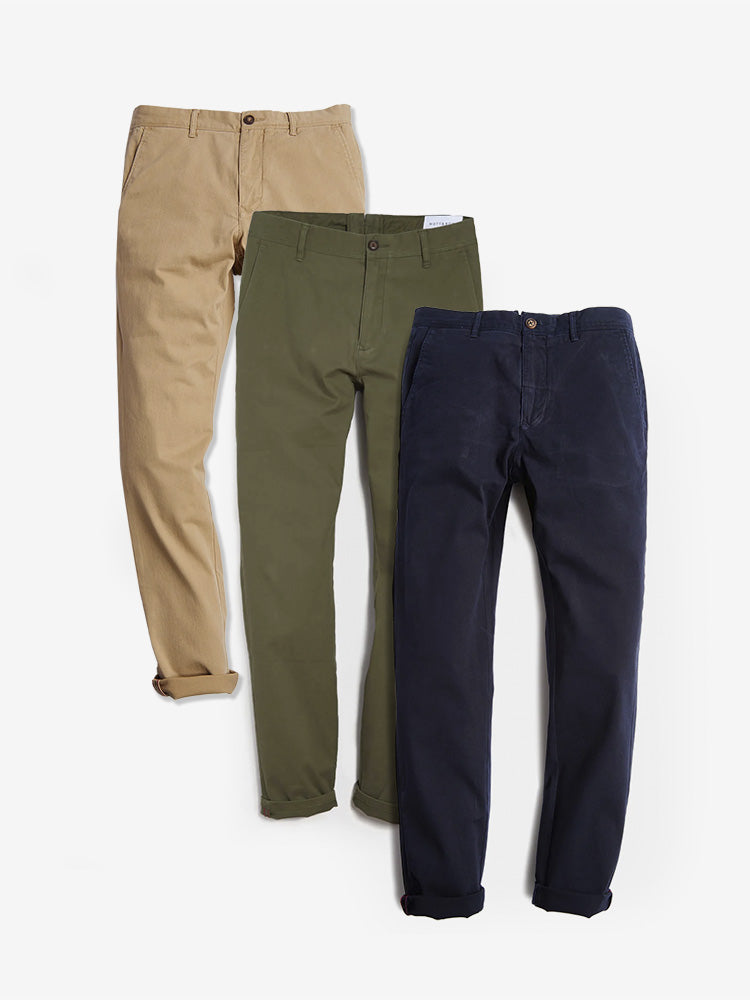 The Twill Chino Charles 3-Pack