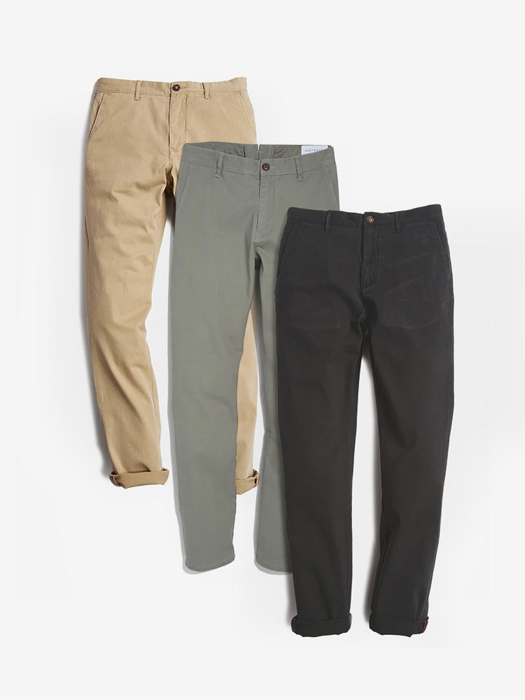 The Twill Chino Charles 3-Pack