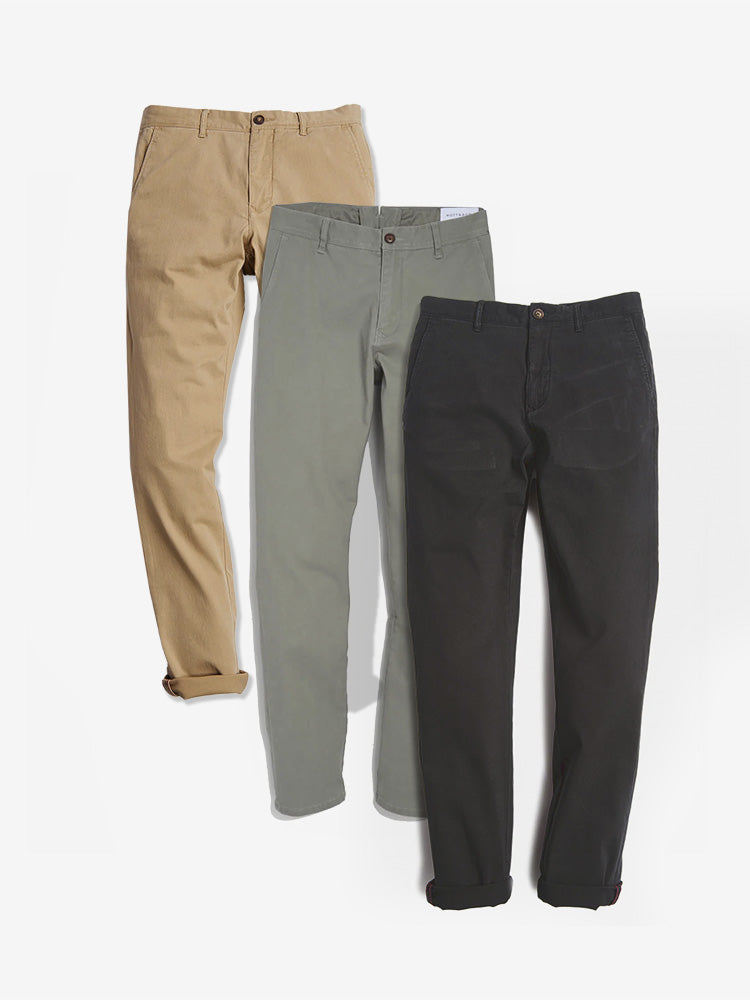The Twill Chino Charles 3-Pack