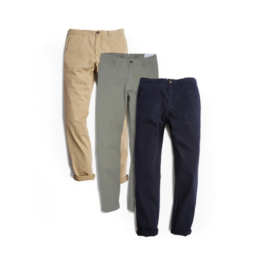 The Twill Chino Charles 3-Pack