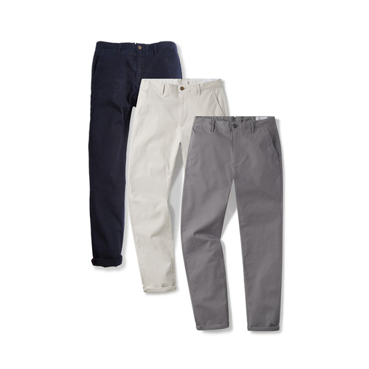 The Twill Chino Charles 3-Pack