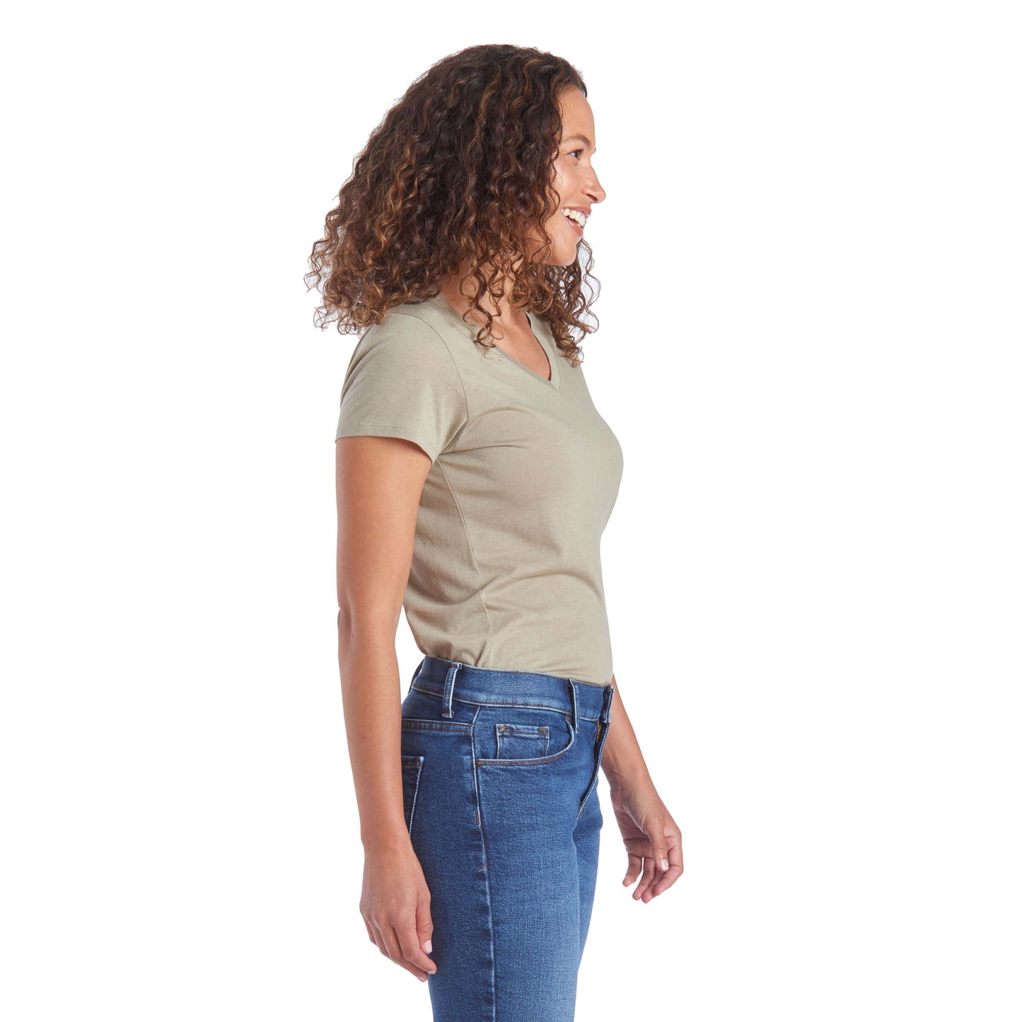 Fitted V-Neck Marcy Tee