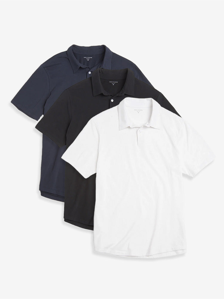 Jersey Sueded Polo 3-Pack