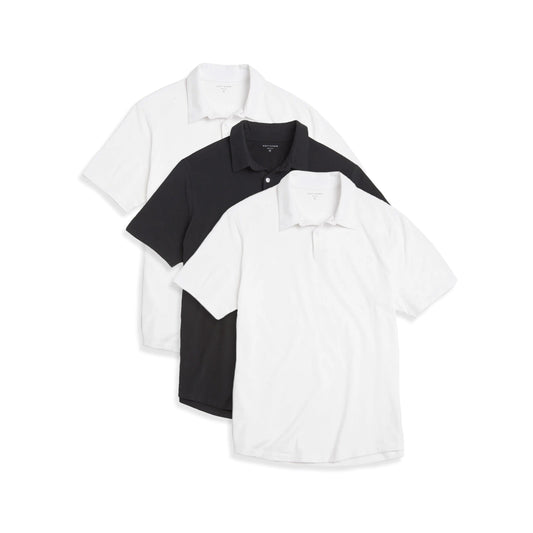 Jersey Sueded Polo 3-Pack