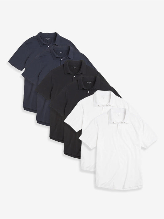 Jersey Sueded Polo 6-Pack