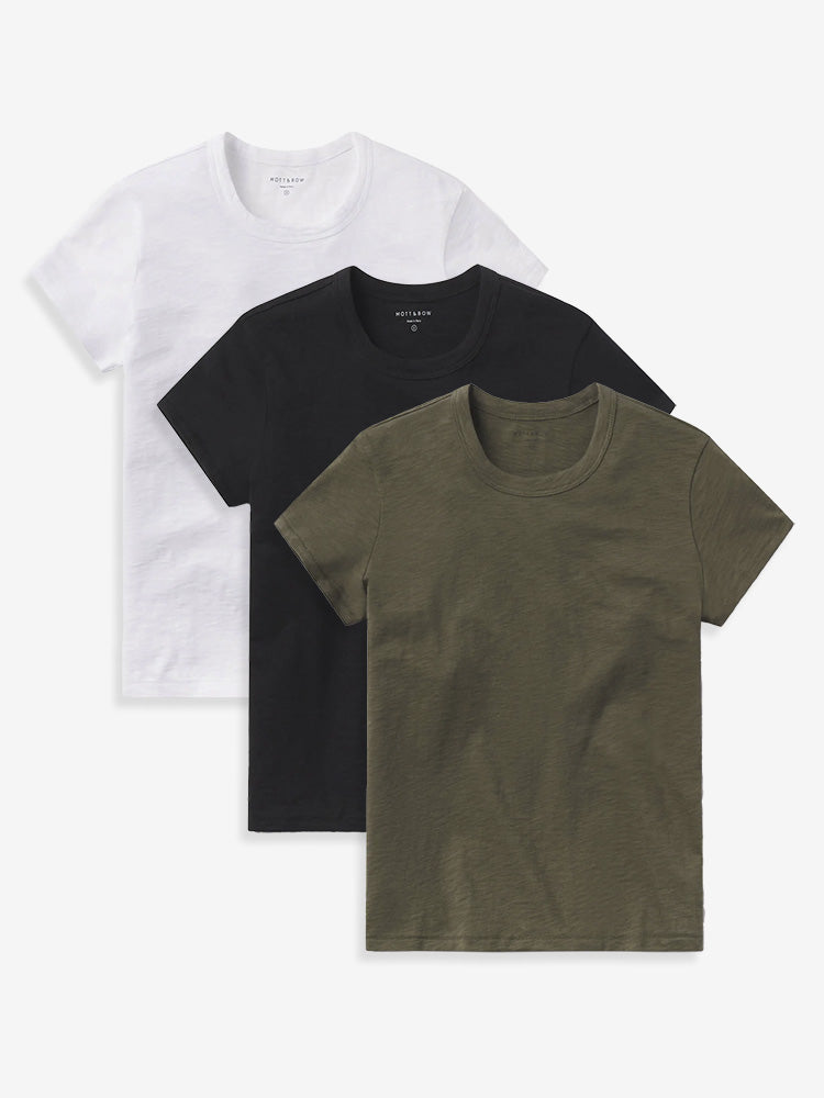 Classic Crew Slub 3-Pack