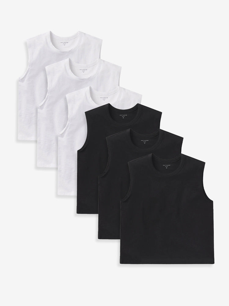 Débardeur flammé décontracté, paquet de 6