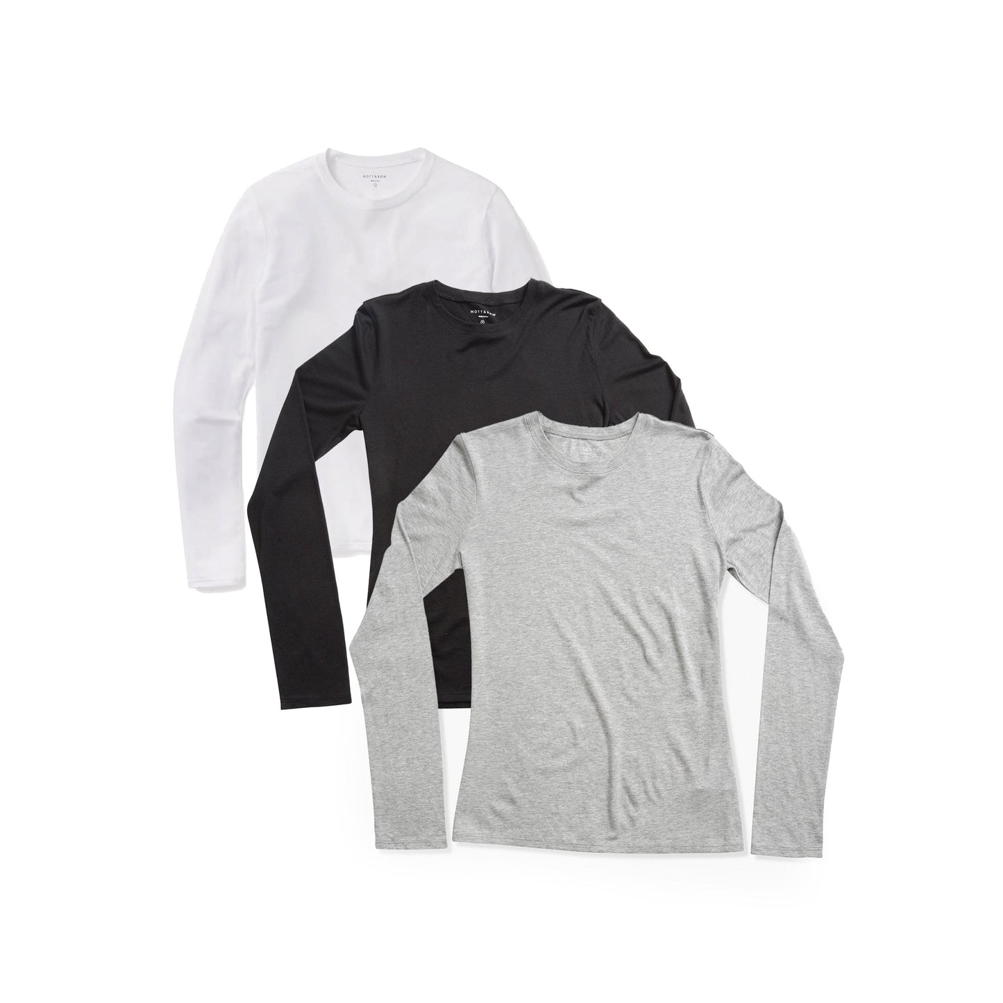 Lot de 3 t-shirts ras du cou à manches longues Marcy