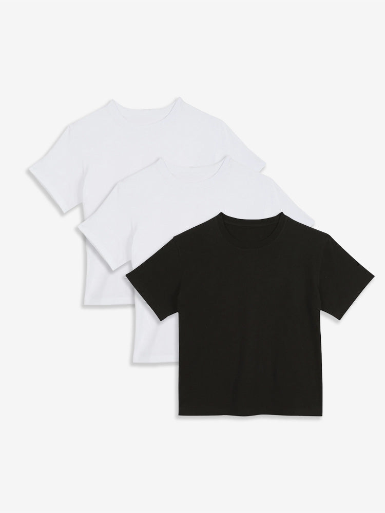 The Cotton Boxy Crew Tee 3-Pack