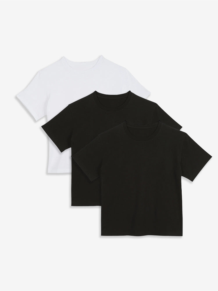 The Cotton Boxy Crew Tee 3-Pack