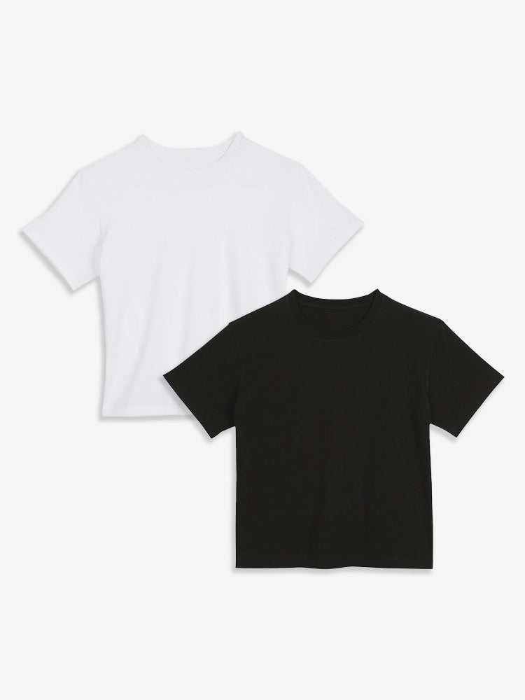 Lot de 2 t-shirts The Cotton Boxy Crew