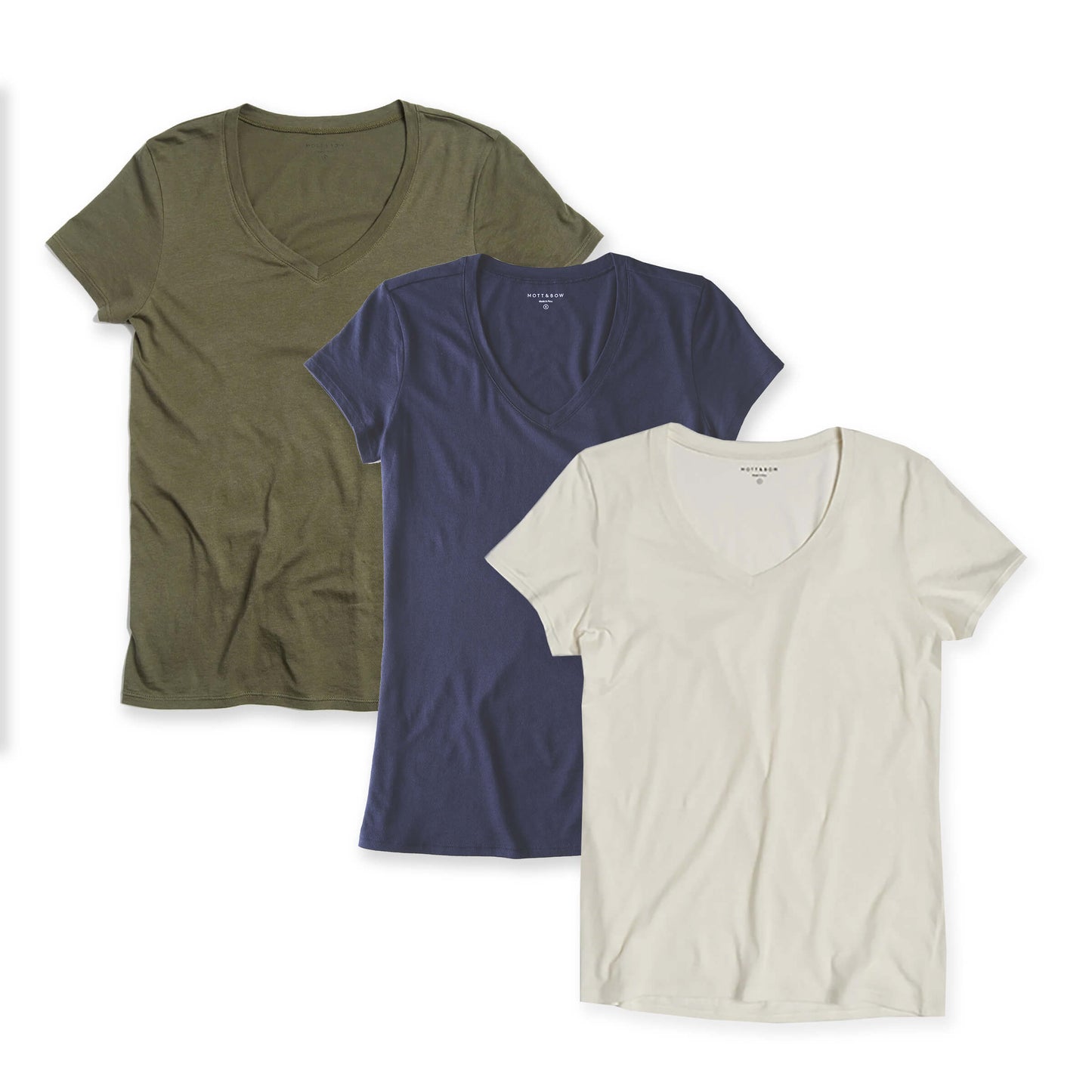 Fitted V-Neck Marcy 3-Pack