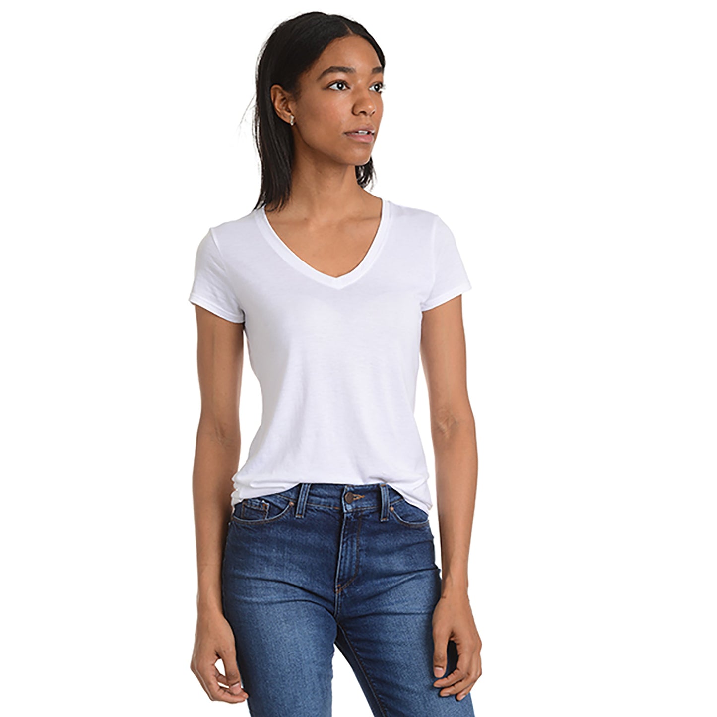 Fitted V-Neck Marcy Tee