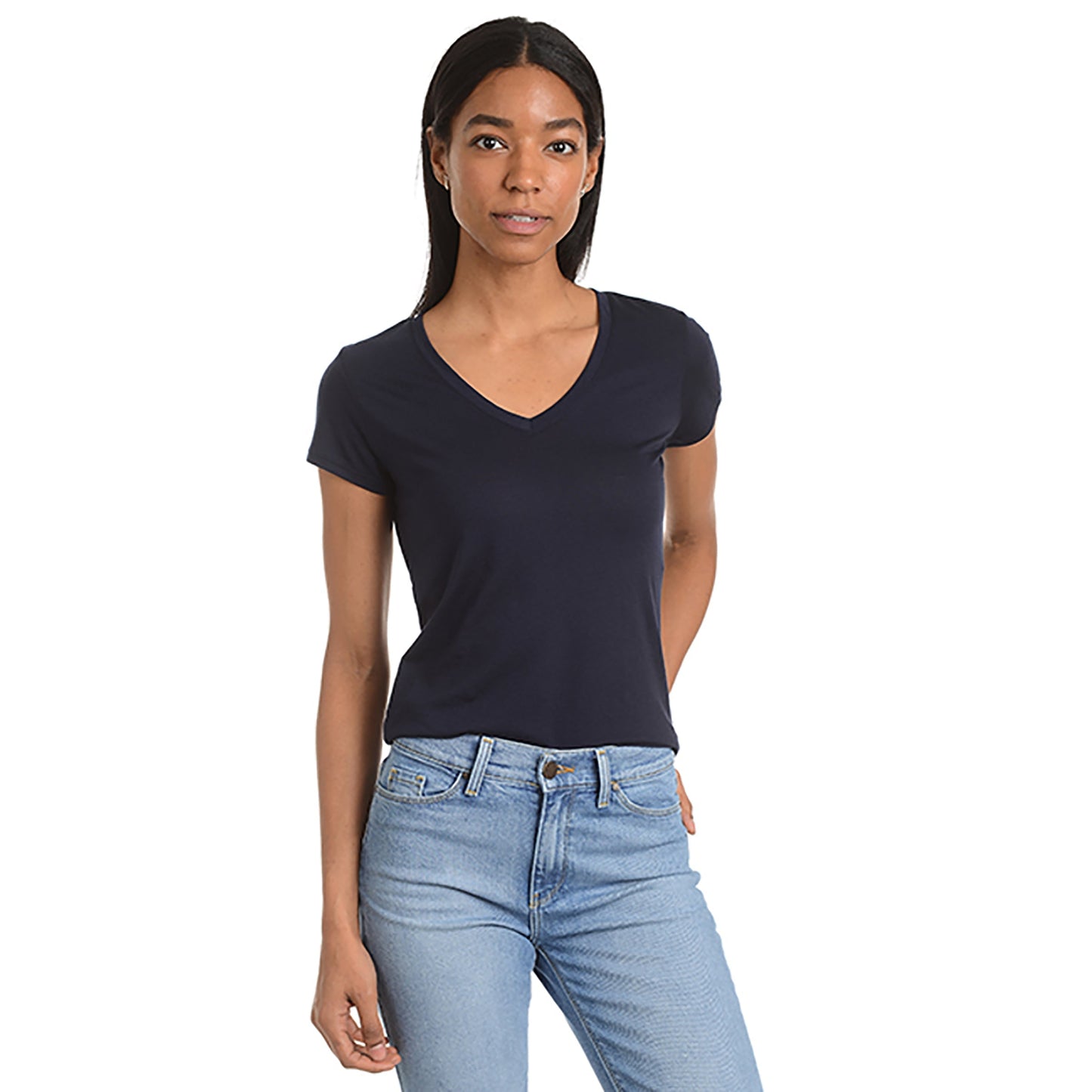 Fitted V-Neck Marcy Tee