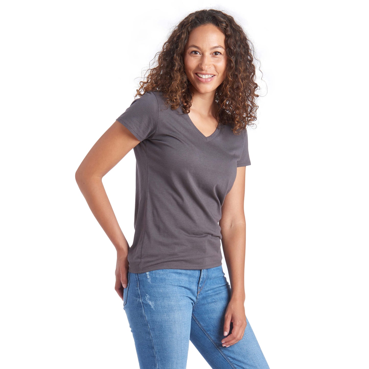Fitted V-Neck Marcy Tee