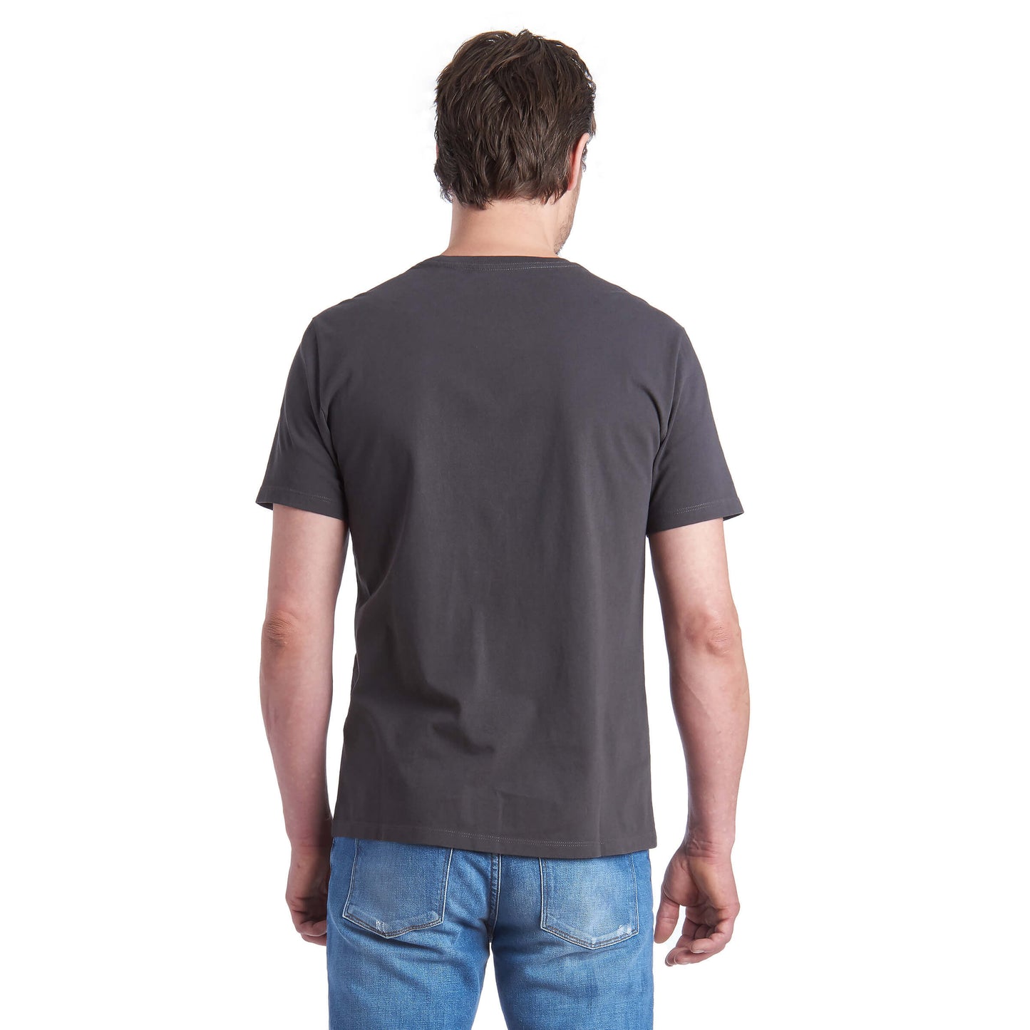 Camiseta con bolsillo de peso medio Amity gris oscuro