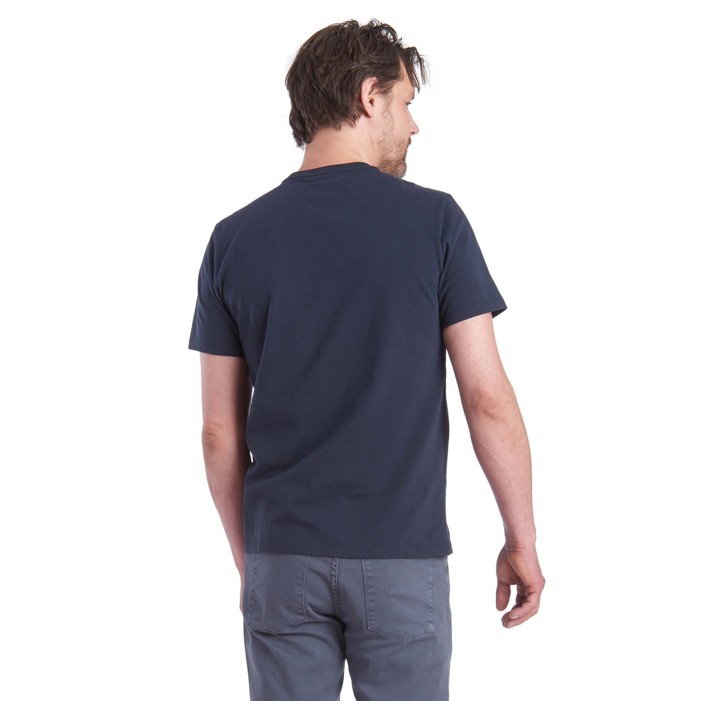 Camiseta con bolsillo de peso medio Amity Navy