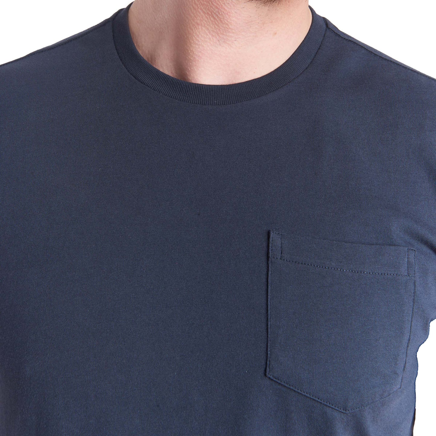 Camiseta con bolsillo de peso medio Amity Navy