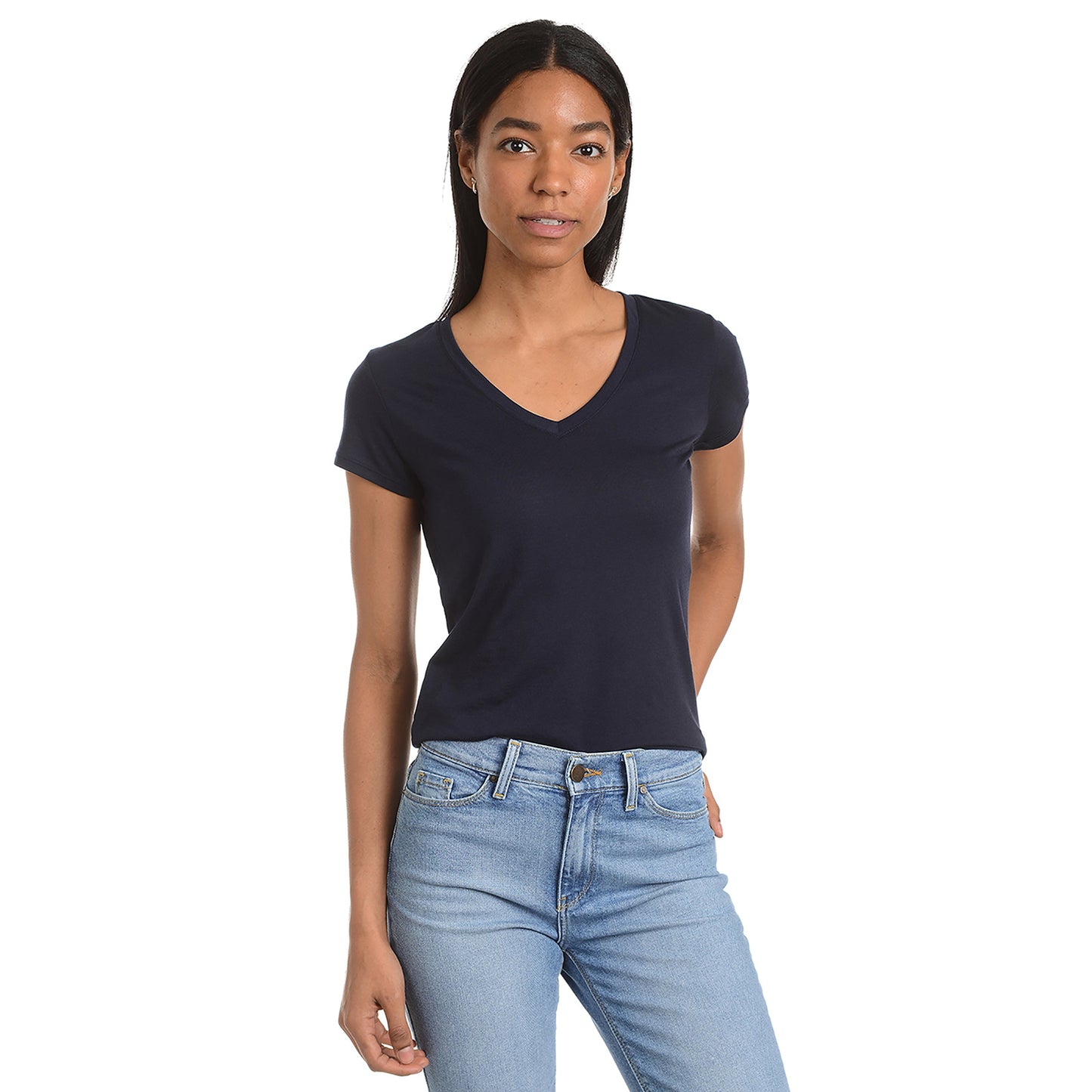 Fitted V-Neck Marcy Tee