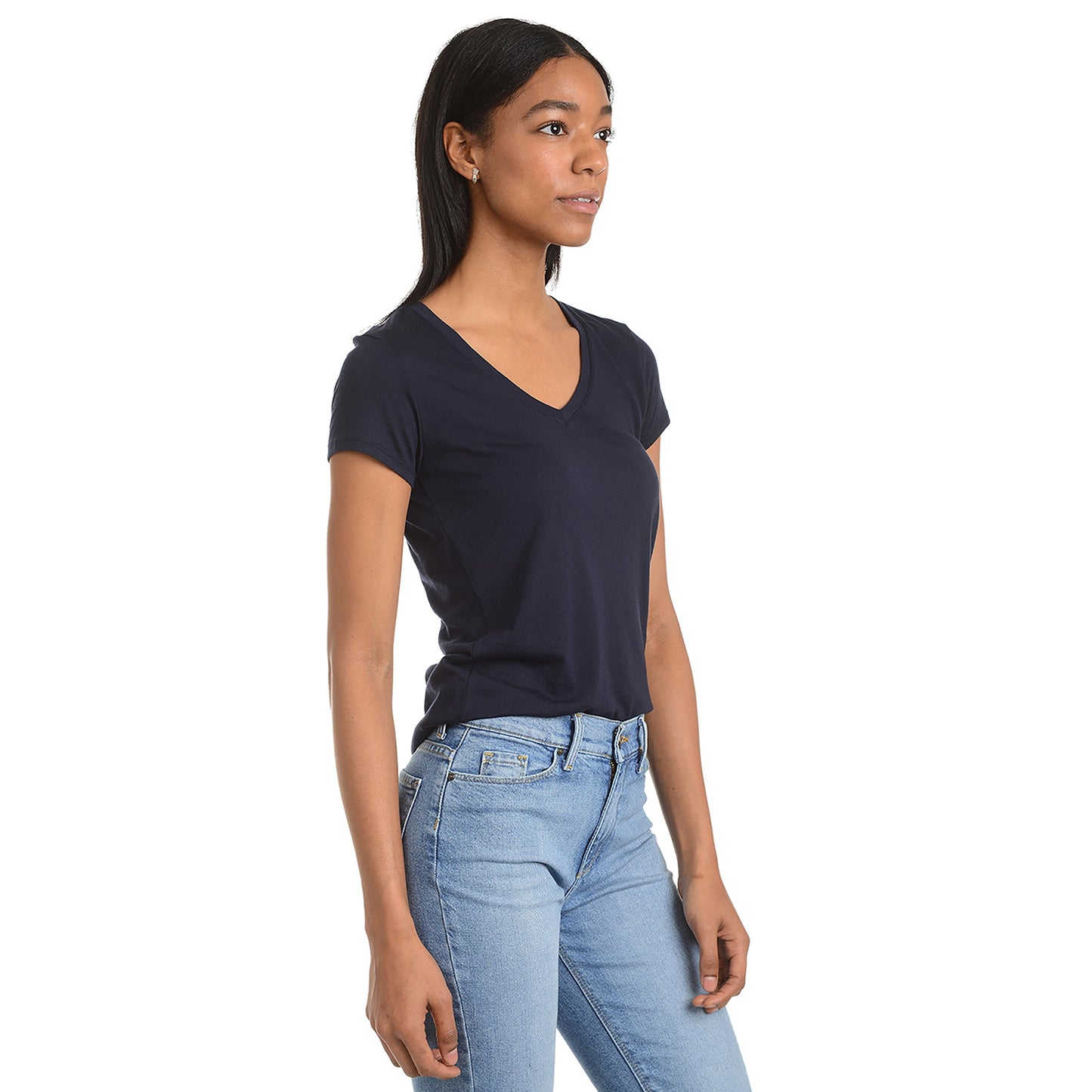 Fitted V-Neck Marcy Tee
