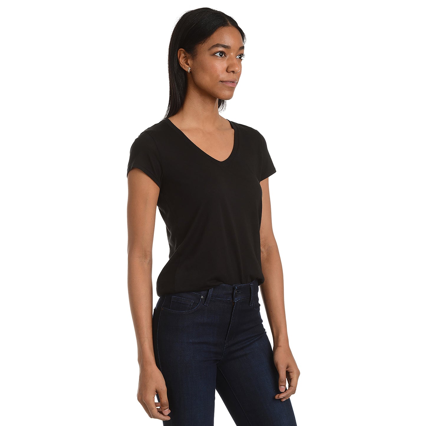Fitted V-Neck Marcy Tee